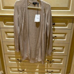 NWT Theory Camel / Sand Color Cashmere tunic sweater Size M